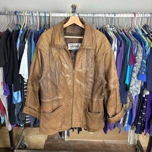 Vintage Pelle Studio Wilsons Leather Thinsulate Ultra Brown Distressed Jacket